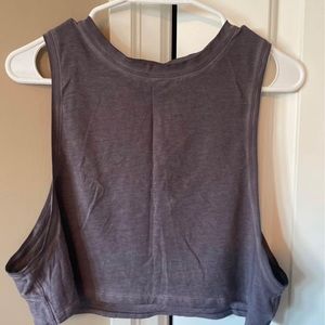 distressed crop tank